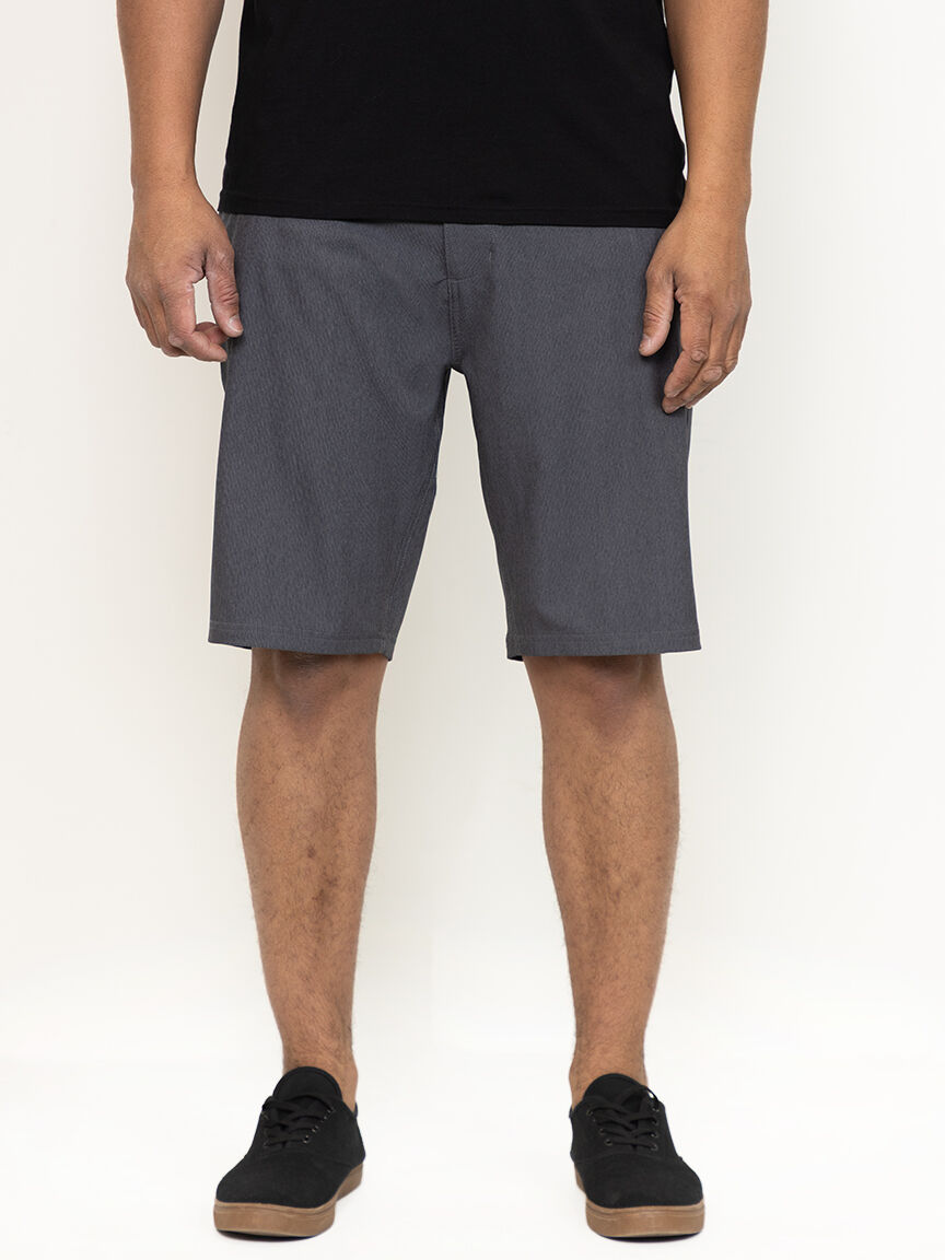 Men's Textured Grey Hybrid Shorts