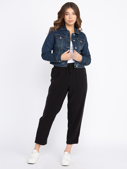Women's Soft Pull-on Utility Cropped Weekender Pants Women's Soft Pull-on Utility Cropped Weekender Pants Image 6