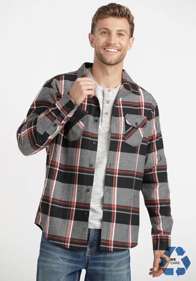 Men's Plaid Flannel Shirt Image 2