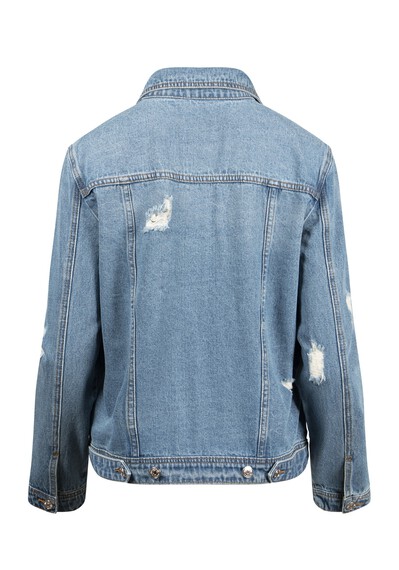 Women's Boyfriend Jean Jacket Image 4