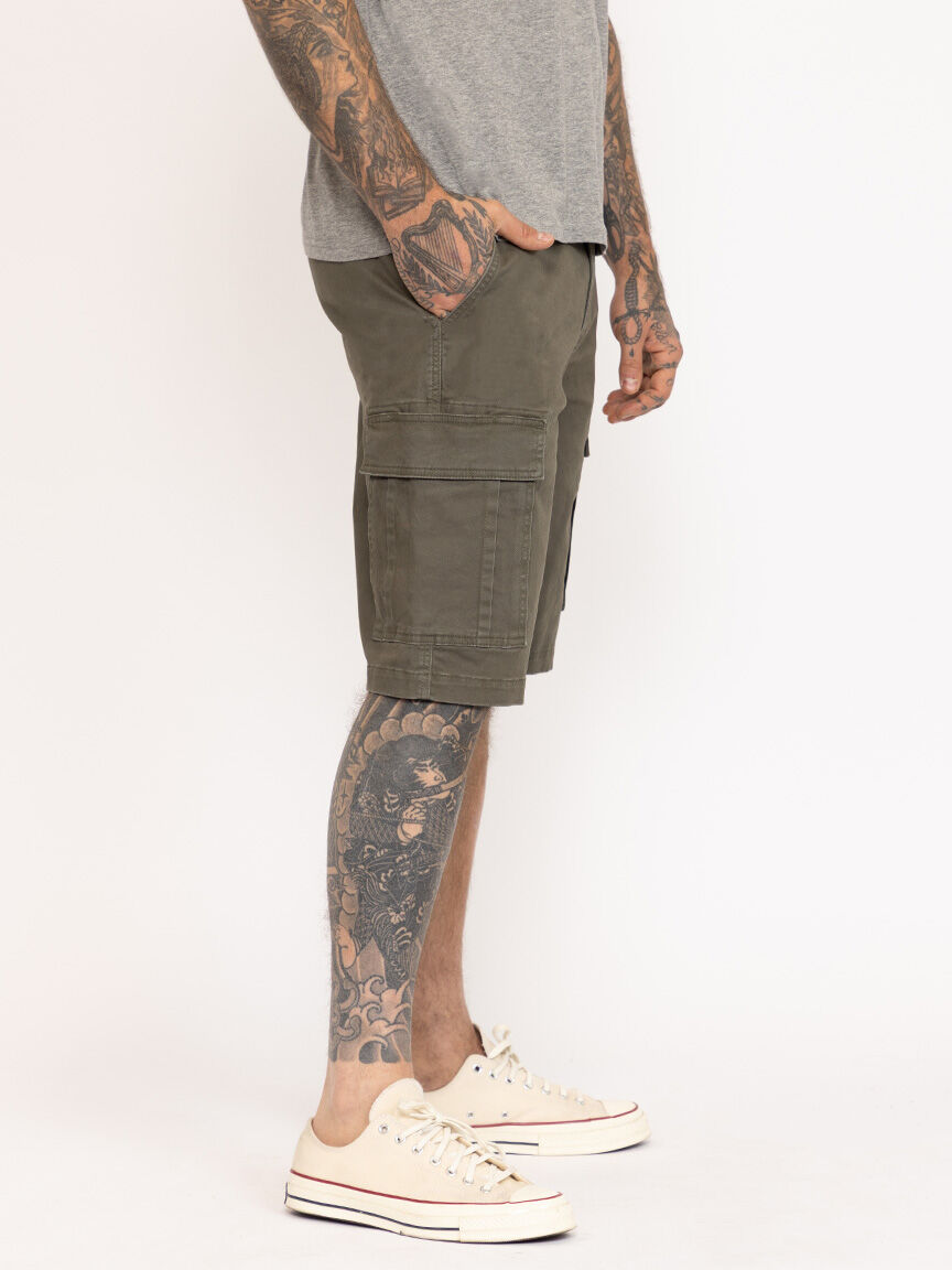 Men's Washed Cargo Short