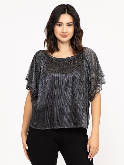 Women's  Shimmer Peasant Top Women's  Shimmer Peasant Top