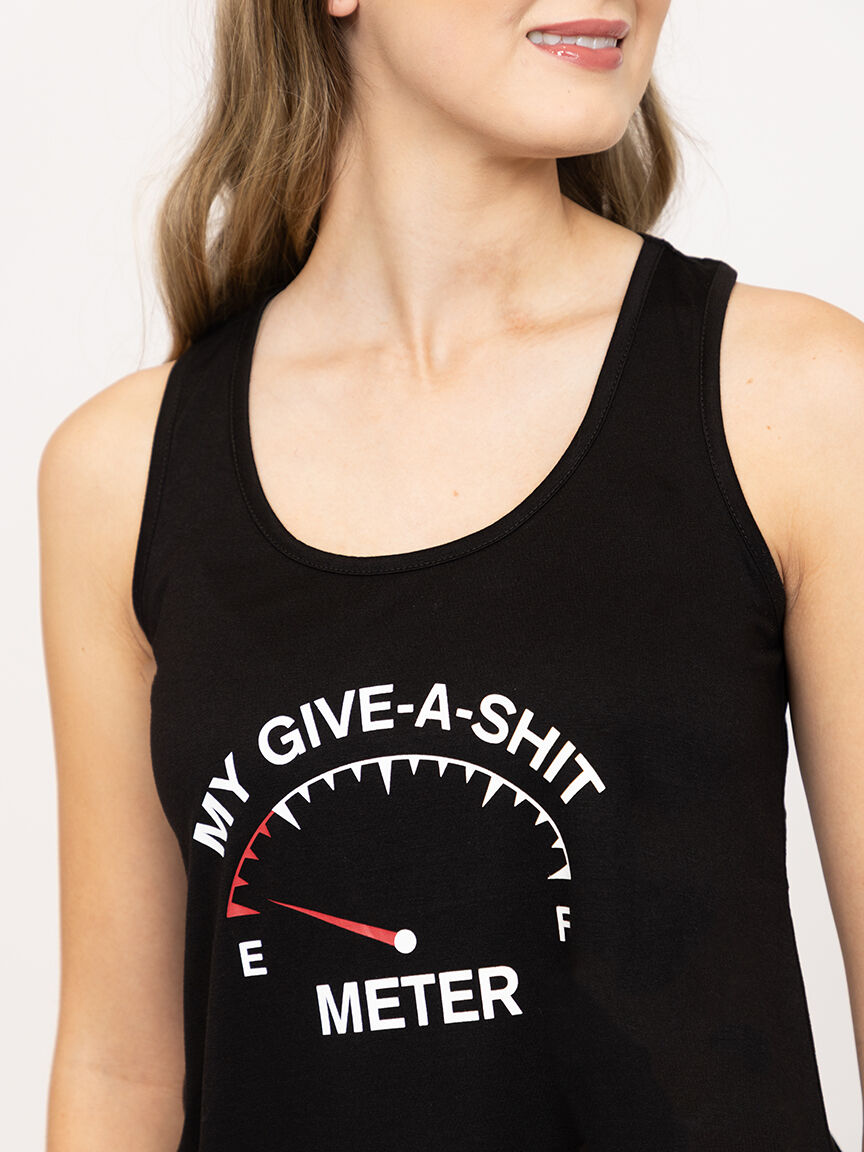 Women's Give-A-Shit Meter Tank