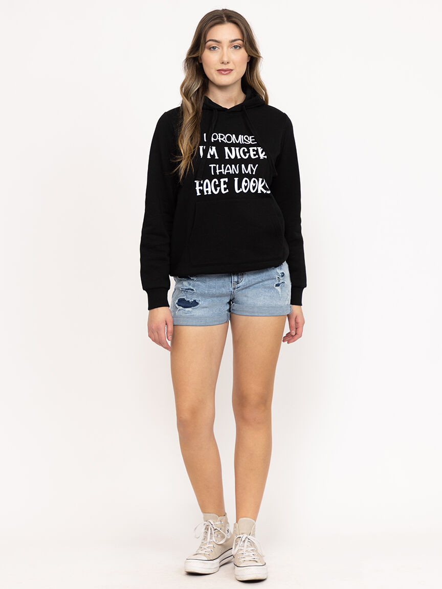 Women's Nicer Than My Face Hoodie