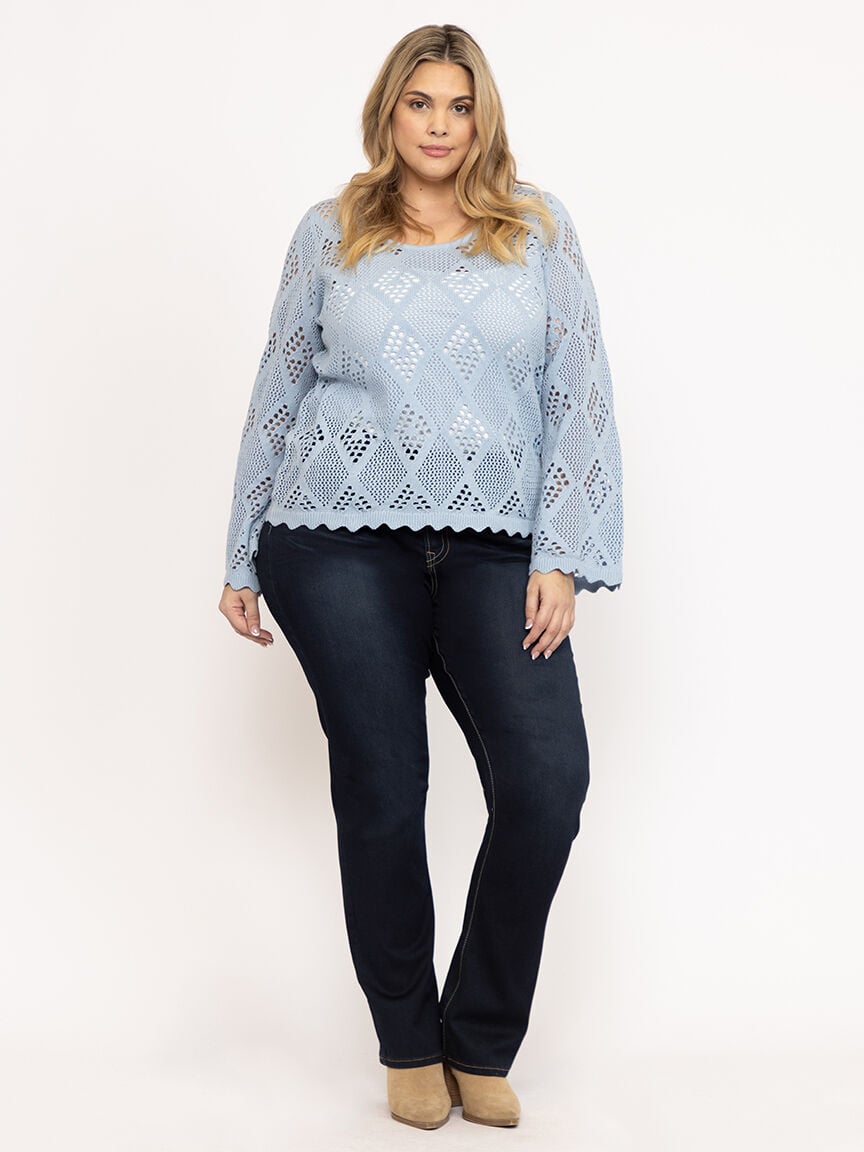 Women's Pointelle Sweater