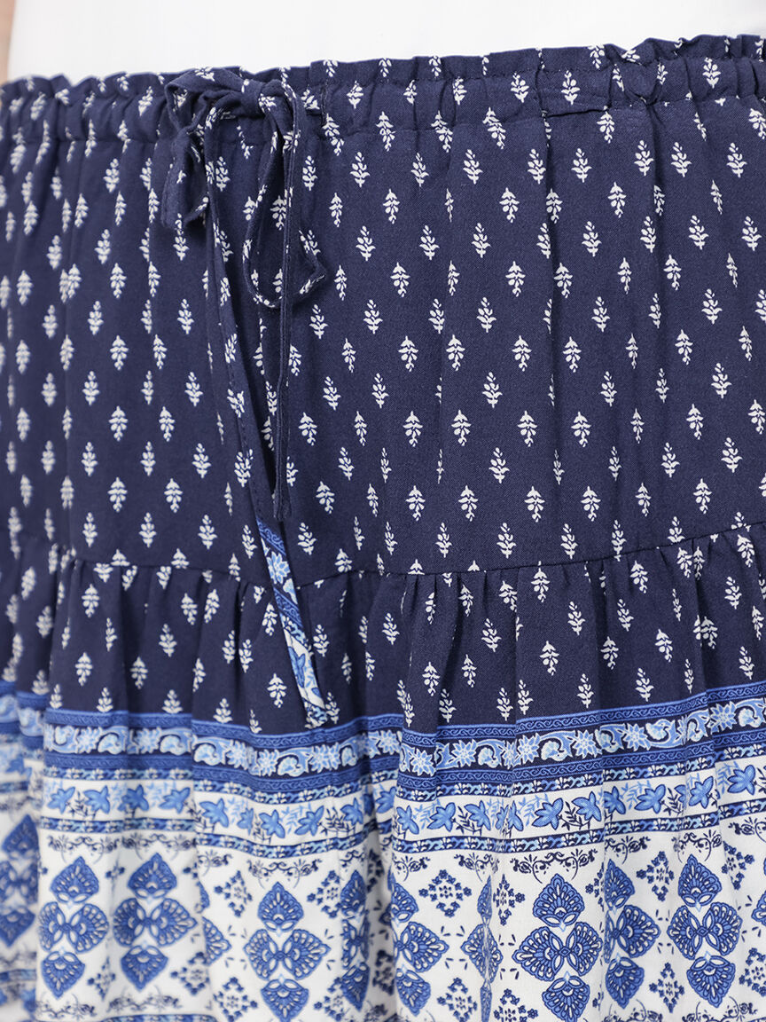 Women's Border Print Mini Skort