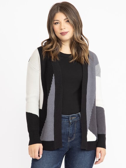 Women's Colour Block Cardigan Warehouse One