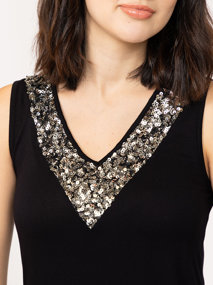 Women's Sequin Tank Top