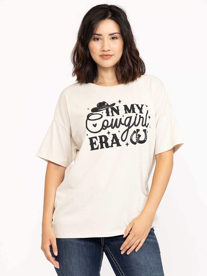 Women's Cowgirl Era Oversized Tee