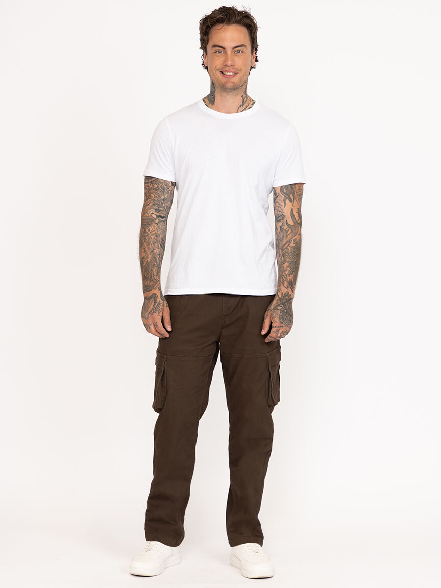 Men's Brown Cargo Sneaker Pant