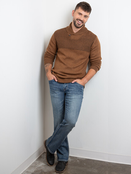 Men's Shawl Collar Sweater Image 2