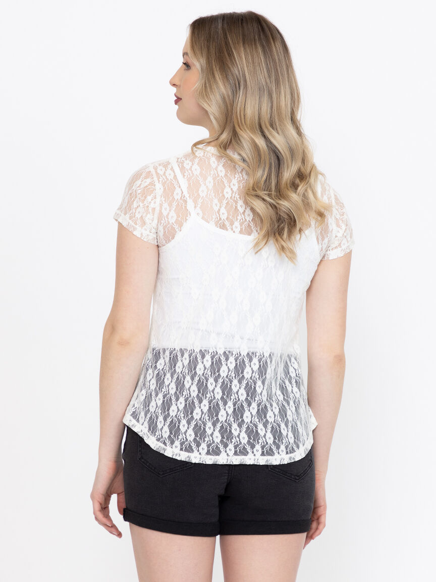 Women's Butterfly Lace Tee