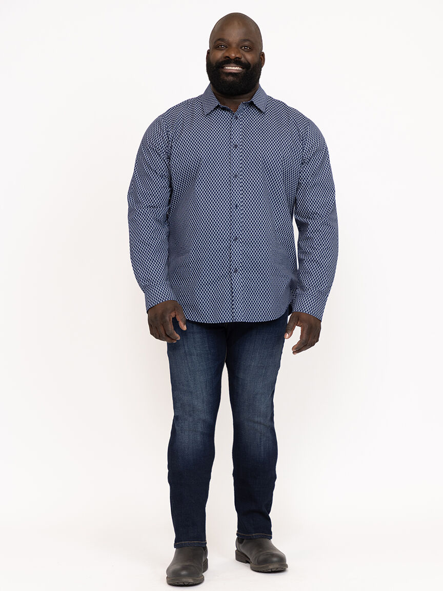 Men's Diamond Print Shirt