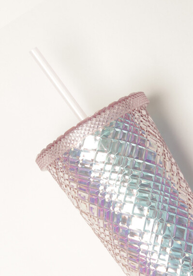 24 oz Diamond Cut Blush Tumbler 24 oz Diamond Cut Blush Tumbler Image 2