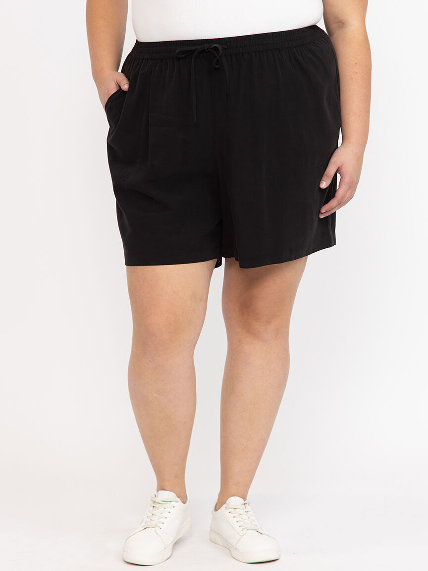 Women's Black Pull-on Short