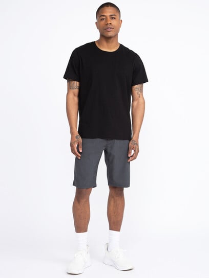 Men's Charcoal Cargo Hybrid Shorts