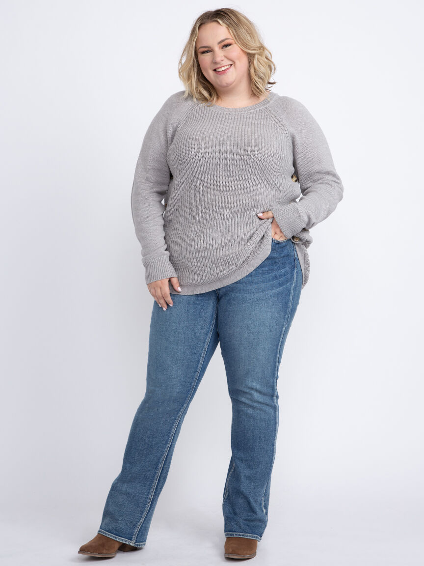 Women's Side Button Sweater Warehouse One