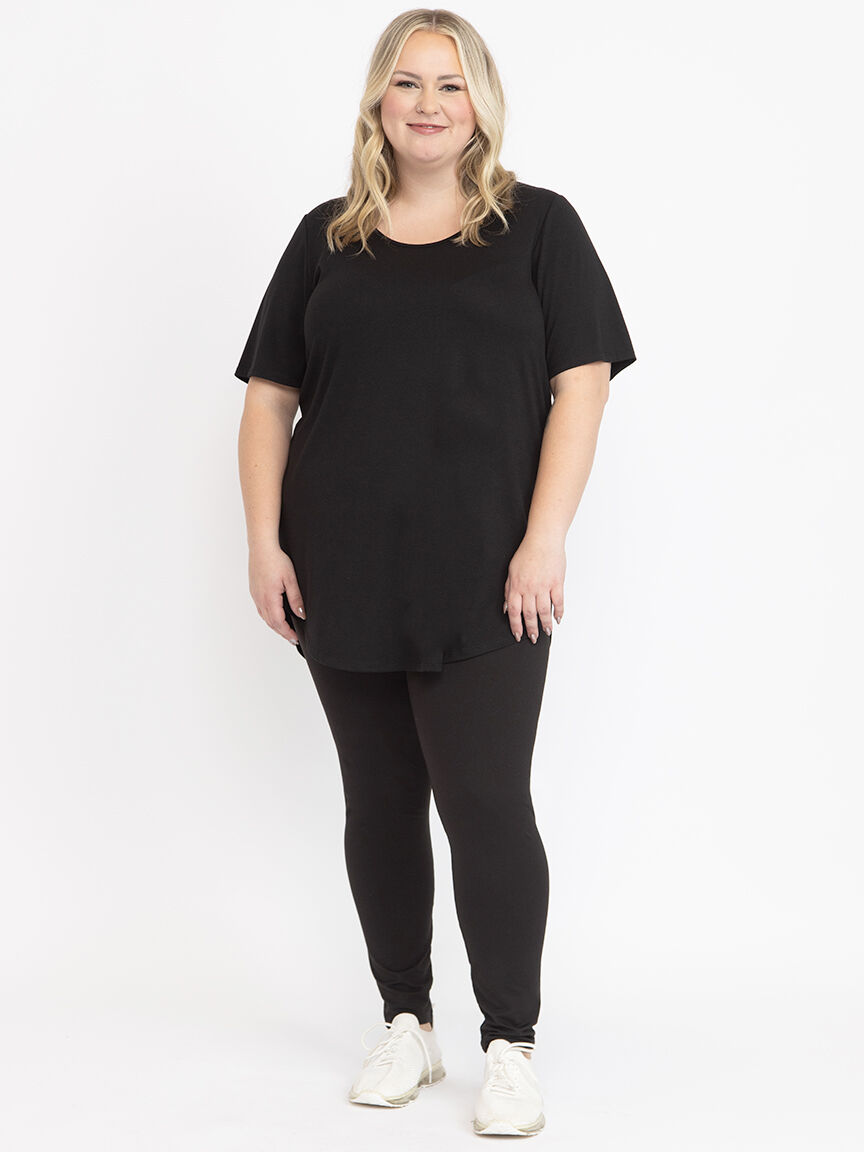 Women's Scoop Neck Legging Tunic Tee