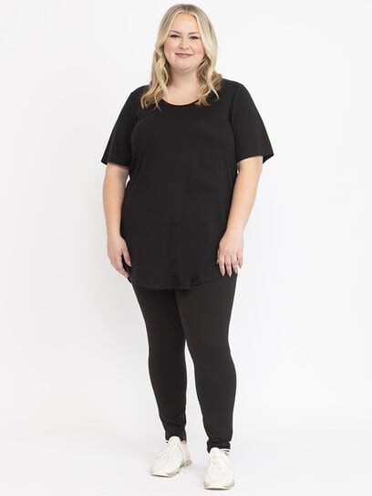 Women's Scoop Neck Legging Tunic Tee Women's Scoop Neck Legging Tunic Tee
