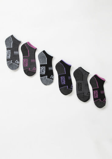 Women's Trainer Sport Sock, BLACK