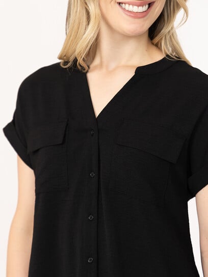 Women's Button Front Blouse Women's Button Front Blouse