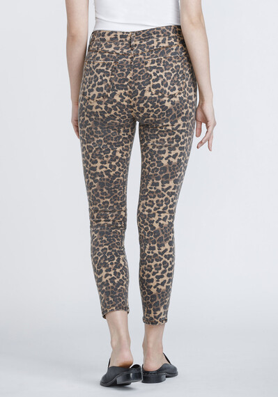 Women's Leopard Print Ankle Skinny Pant Image 2