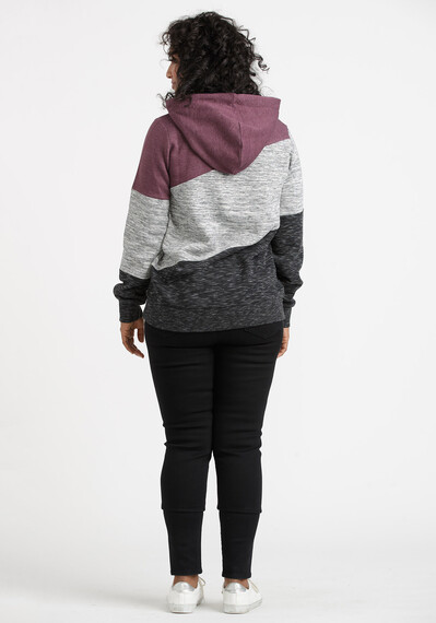 Women's Angled Colour Block Hoodie Image 2
