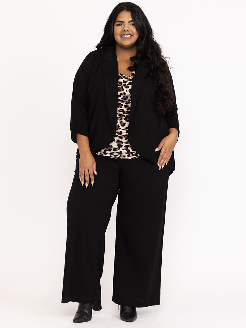 Women's Chiffon Back Blazer