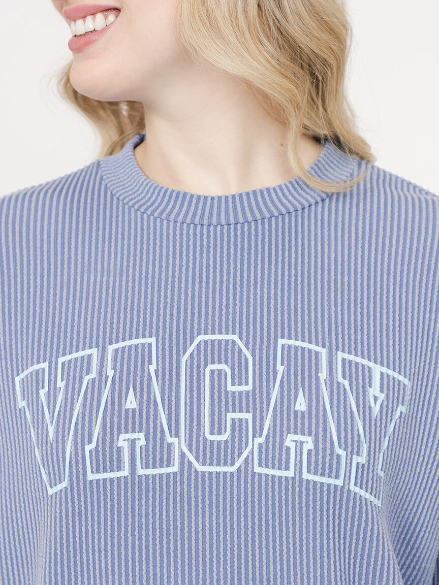 Women's Vacay Wavy Rib Top