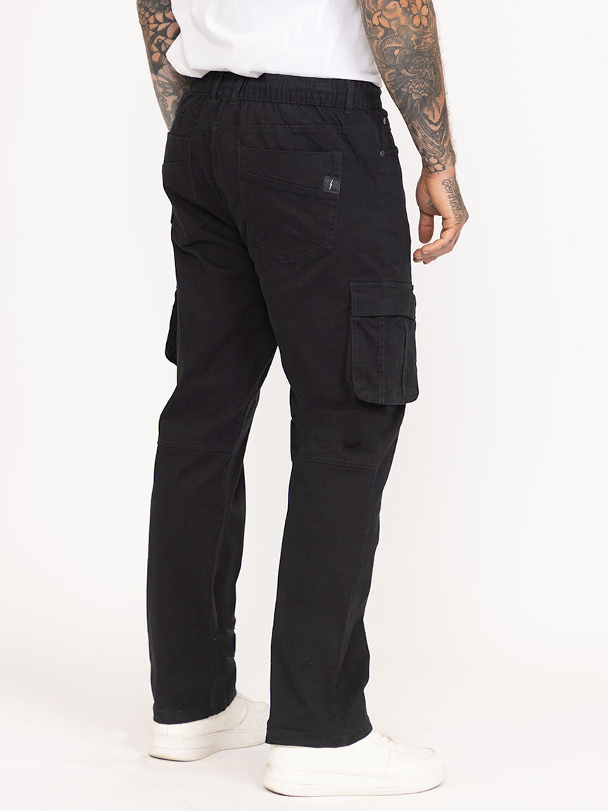 Men's Black Cargo Sneaker Pant