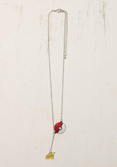 Pokemon Pokeball & Pikachu Charm Necklace Pokemon Pokeball & Pikachu Charm Necklace Image 2