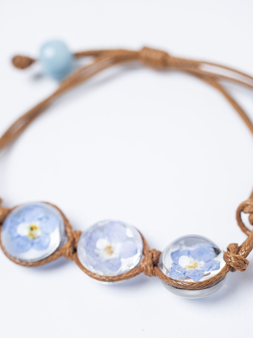 Women's Pressed Flower Bracelet