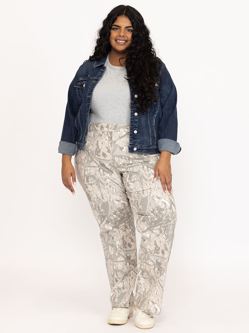 Women's Dark Wash Cropped Denim Jacket