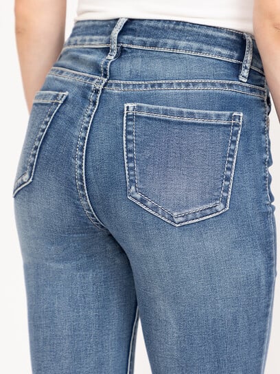 Women's Medium Wash Baby Boot Jeans Women's Medium Wash Baby Boot Jeans