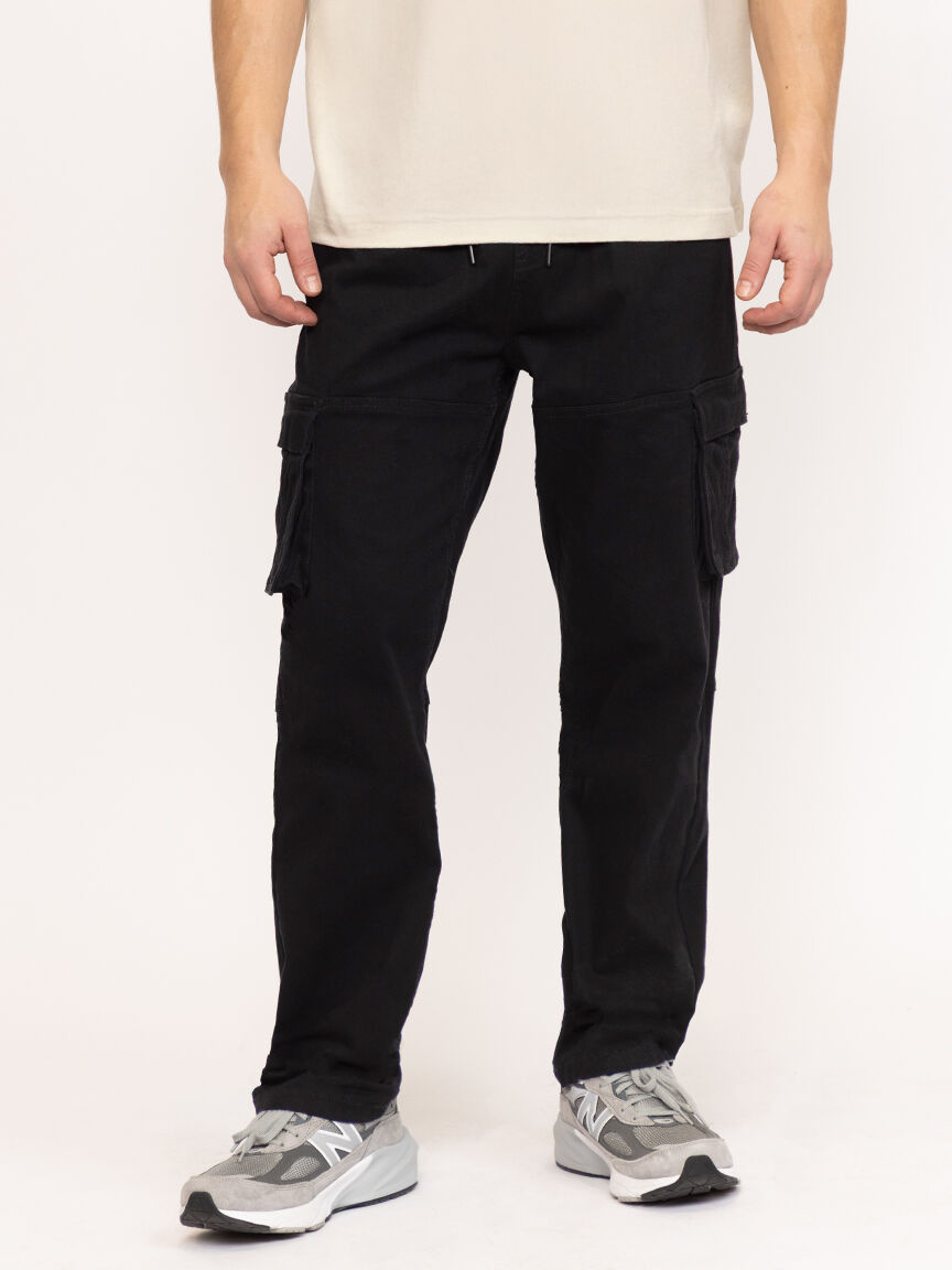 Men's Black Cargo Sneaker Pant