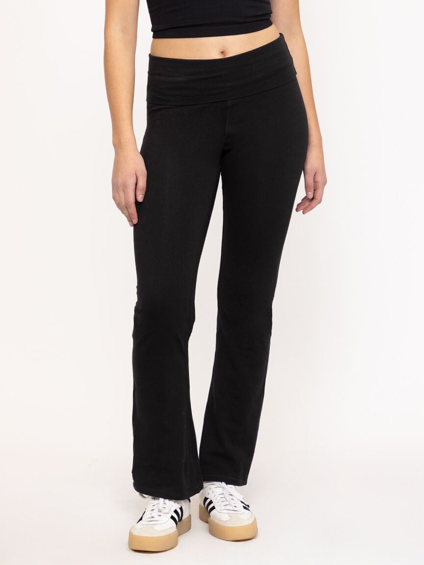 Women's Fold Over Waist Yoga Pant