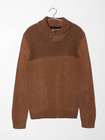 Men's Shawl Collar Sweater Image 6