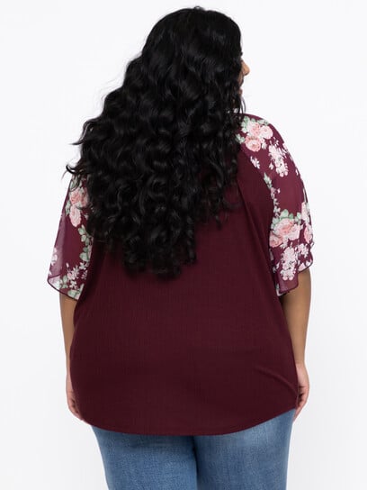 Women's Flutter Sleeve Peasant Top Women's Flutter Sleeve Peasant Top