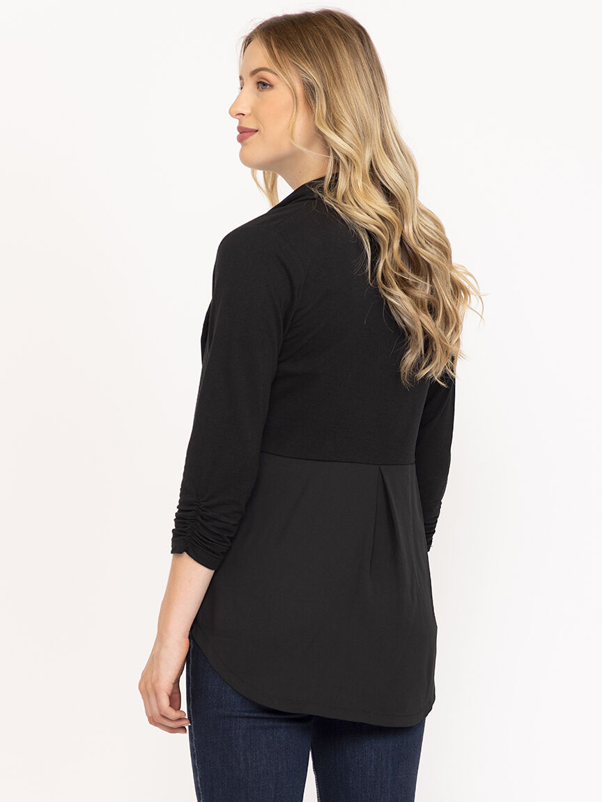 Women's Chiffon Back Blazer