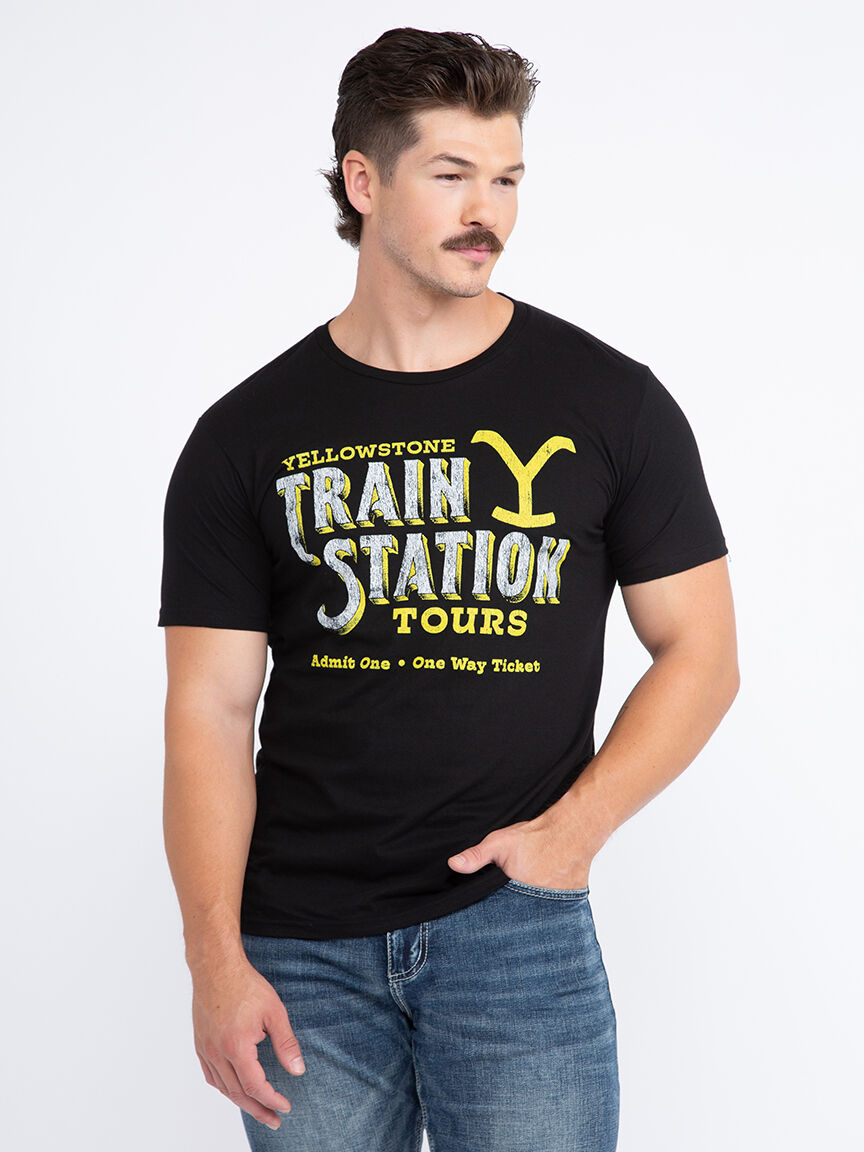 One Way Ticket To Yellowstone Tee One Way Ticket To Yellowstone Tee