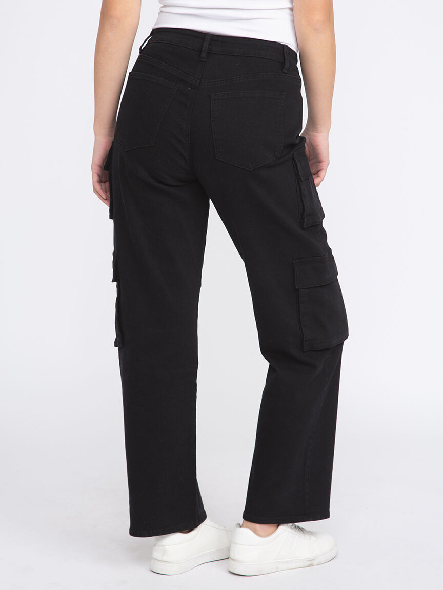 Pantalon cargo slim noir homme | La Halle Pantalon cargo slim noir homme | La Halle