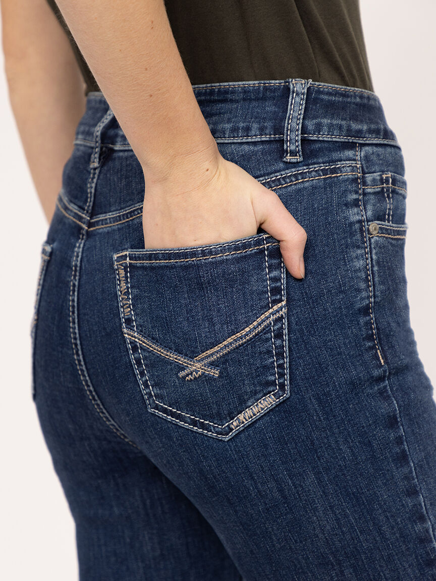 Women's Medium Dark Wash Baby Boot Jeans