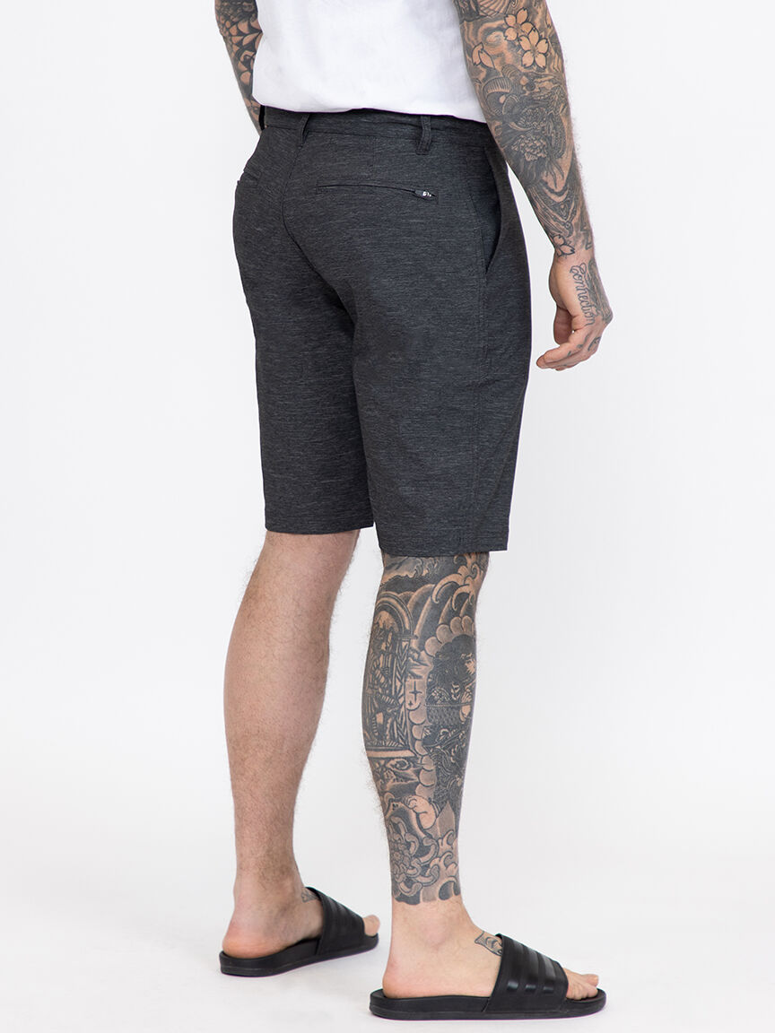 Men's Textured Grey Hybrid Shorts