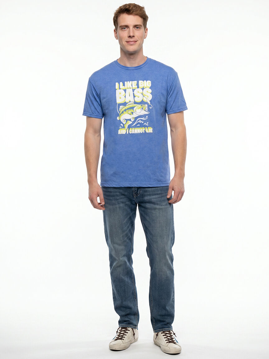 Men's I Like Big Bass Attitude Tee