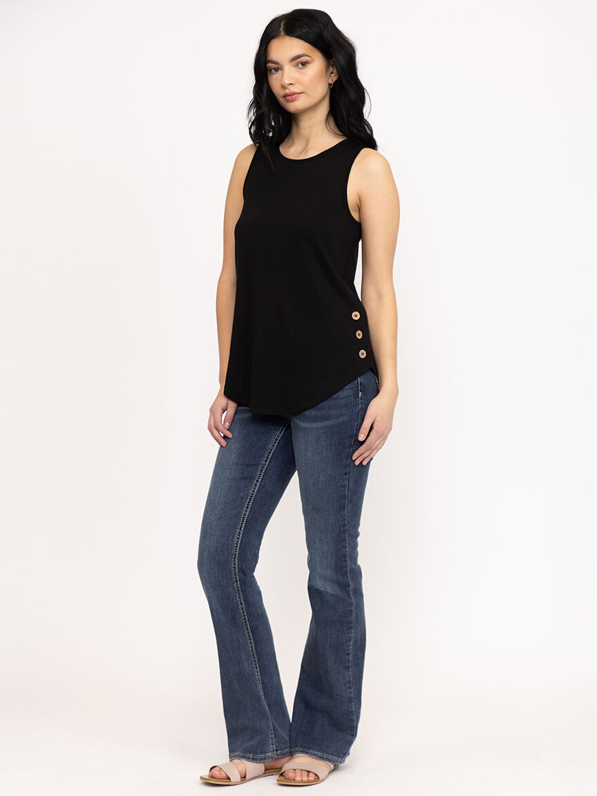 Women's Side Button Tank