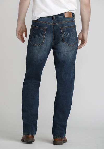 Men's Medium Blue Relaxed Straight Jeans Image 2