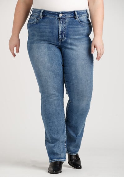 Women's Plus Straight Leg Jeans Image 1