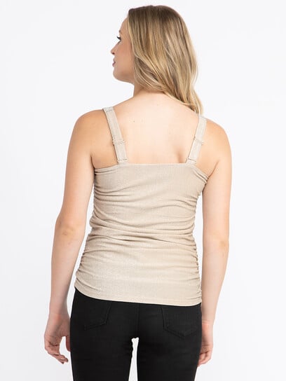Women's Shimmer Ruched Tank Women's Shimmer Ruched Tank