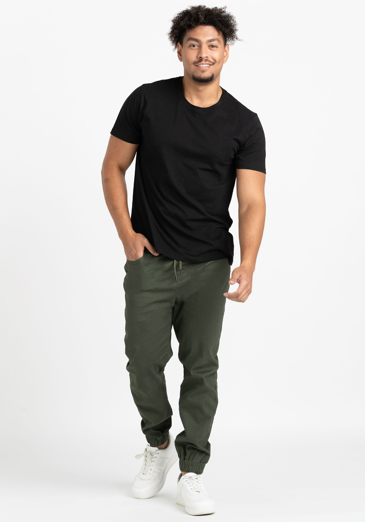 Mens tall twill joggers outlet
