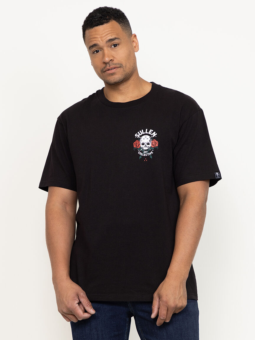Men's Skull & Rose Graphic Tee